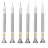 6 Pcs Watch Repairing Tool Slotted Screwdriver for Watchmaker 0.8/1.0/1.2/1.4/1.6/1.8mm