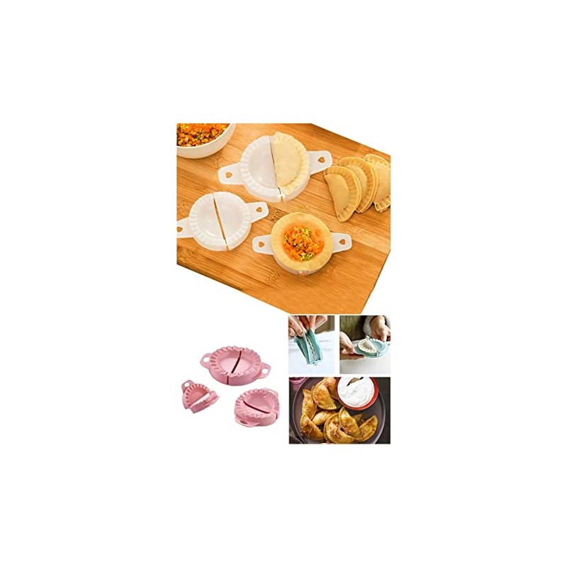 6 PK Dumpling MOLDS -Dough Press, Meat Pie Pastry Sealer