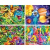 MasterPieces Puzzle Set - 4-Pack 100 Piece Jigsaw Puzzle for