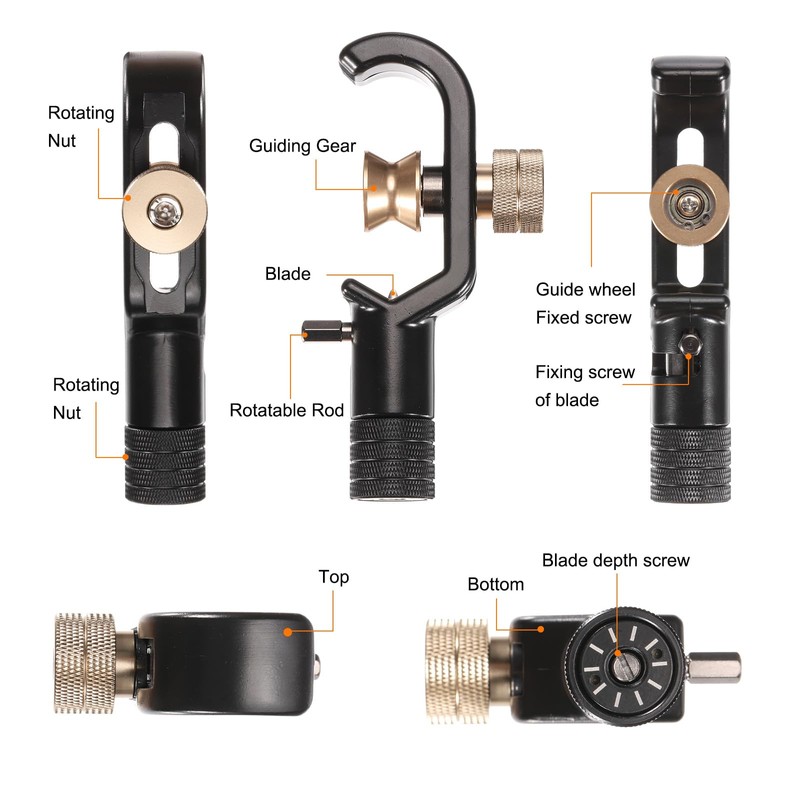 sourcing map Wire Stripper Coax Cable Jacket Slitting Tool for