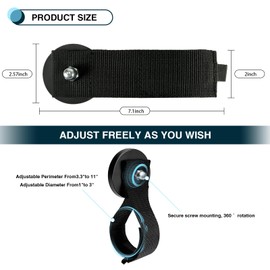 Zihvfzu 2 Pack Magnetic Hook Straps, 2.59" Cable Management Wrap, Cord Tie