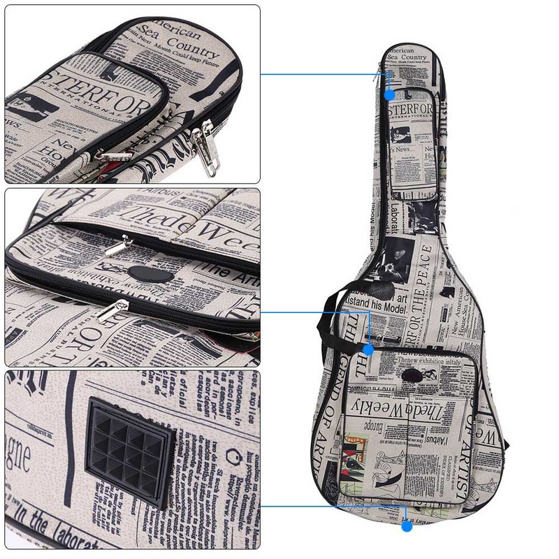 600D Water-resistant Oxford Cloth Newspaper Style Double Stitched Padded Straps
