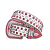 MINGSUN Rhinestone Belt for Men Women, Western Leather Belts Sparkle,