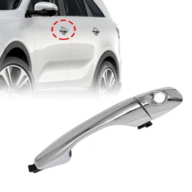 Priprilod Front Driver Side Chrome Outside Door Handle Compatible with Kia Sorento 2016 2017 2018 2019 2020 Replace 82651-C5010 82652-C5010