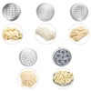QWORK Stainless Steel Noodle Maker, Manual Pasta Machine with 5