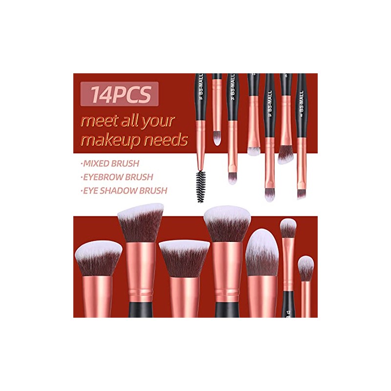BS-MALL - Juego de brochas de maquillaje de pie para