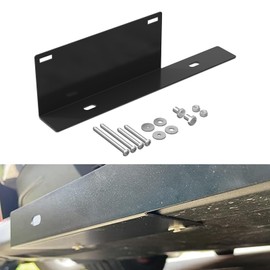 Bevinsee No-Drill Front Bumper License Plate Relocator Bracket Compatible with Ford Mustang Gen6 2015-2023
