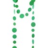 Green Paper Garland Circle Dot Party Banner Streamer Backdrop Hanging