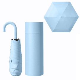 Parasol Folding Umbrella, Ultra Lightweight, Stylish, Cute, Elegant, 7.8 oz (220 g), Ultra Lightweight, Durable, 6 Ribs, 100% UV Protection, Heat Blocking, Sun Protection, Heatstroke Protection, UV