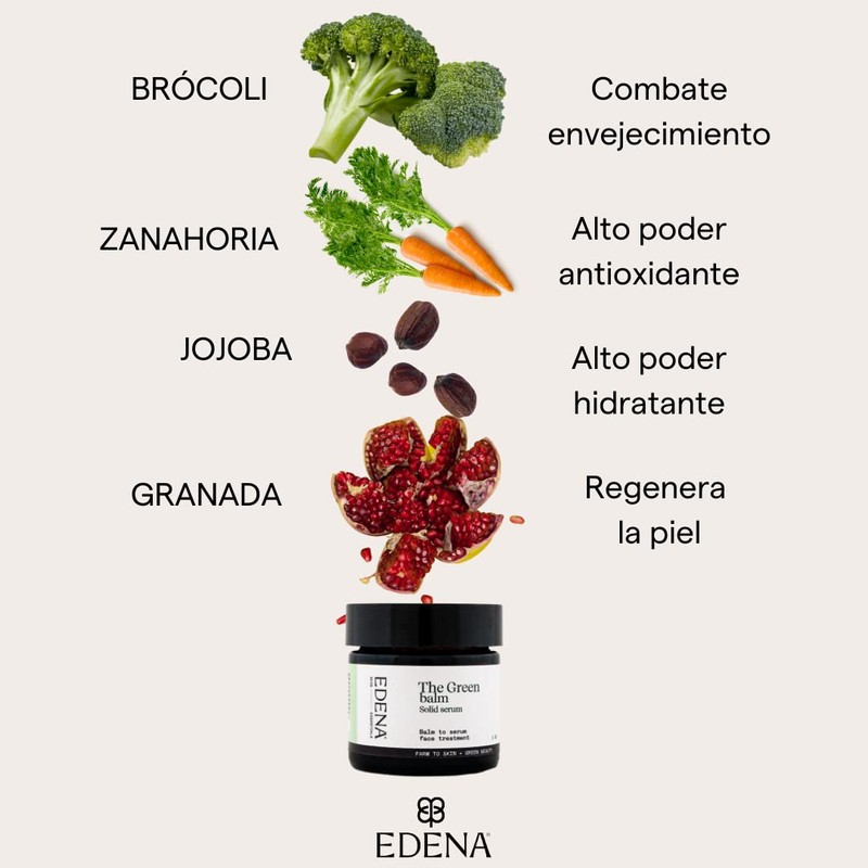 EDENA |Suero Facial Sólido Regenerante | Super Boost Antioxidante e