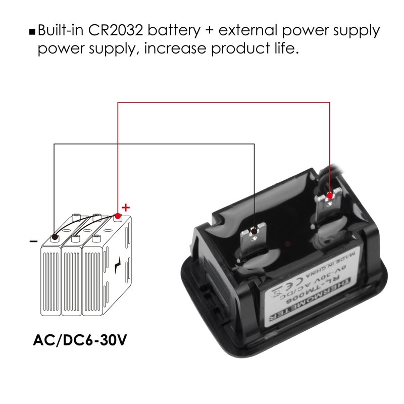 NInE-ROnG Digital Engine Temperature Gauge Temp Measuring Instrument High Temperature
