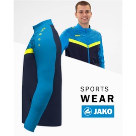 JAKO Unisex Polyester Suit Iconic, Navy/JAKO Blue/Neon Yellow, S