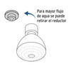 Foset Aqua R-508S, Regadera plástica, 5 funciones, sin brazo, Aqua