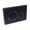 Black Dual-Flush Actuator Plate for Geberit Concealed Cisterns Compatible with