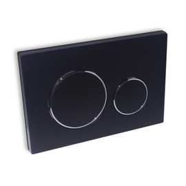Black Dual-Flush Actuator Plate for Geberit Concealed Cisterns Compatible with Sigma20 115.882.KJ.1