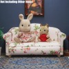 Odoria 1/12 Scale Miniature Couch Sofa Dollhouse Furniture Accessories, Pink