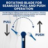 Squee-Jay Extendable Shower Squeegee with 180-Degree Rotating Blade for Push/Pull