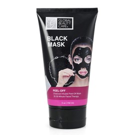 Global Beauty Care 5oz 150ml Black Peel Off Mask: Charcoal Infused Mask / 글로벌 뷰티 케어 5온스 150ml 블랙 필 오프 마스크: 숯 주입 마스크