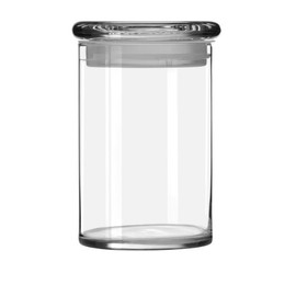 Libbey Cylinder Jar with Glass Lid, 31-Ounce