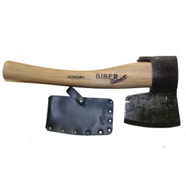 Muller Carpenters Right Bevel Broad Hatchet Axe - 1100 g Head - Hand Forged in Austria - Biber Classic