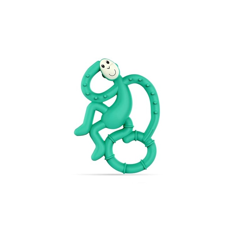 Mordedera para Bebé MatchStick Mini Monkey Mordedor, Verde (Green), 10
