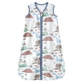 FILLEEP Baby Sleep Sack 6-12 Months 0.5 Tog Wearable Blanket for Baby, 100% Cotton Infant Toddler Sleeping Sack 2-Way Zipper Lightweight Sleepsack