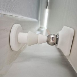 Powerful Neodymium Magnetic Door Stopper White