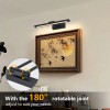 Picture Light Battery Operated with Remote, LED Black Art Lights