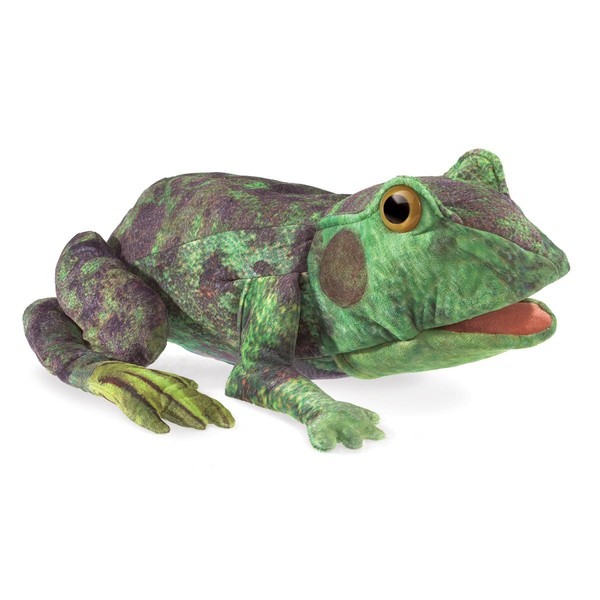 Folkmanis Frog Life Cycle Hand Puppet, Green, 8"
