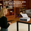 Rechargeable Portable CD Player with Bluetooth & Speaker for Home