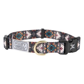 Hooey Nomad Dog Collar, Durable Polyester Webbing Collar with Graphic-Inspired Print, Beluga Monterey, Small
