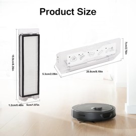 Dust Bin Box Compatible with Roborock Q Revo Robot Vacuum Cleaner/Roborock P10 Vacuum Cleaner - Waste Collection Dustbin Box Replacement Accessories Spare Parts