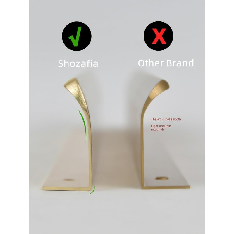 Shozafia 4 Pack Finger Pulls for Cabinets Finger Handles Drawer