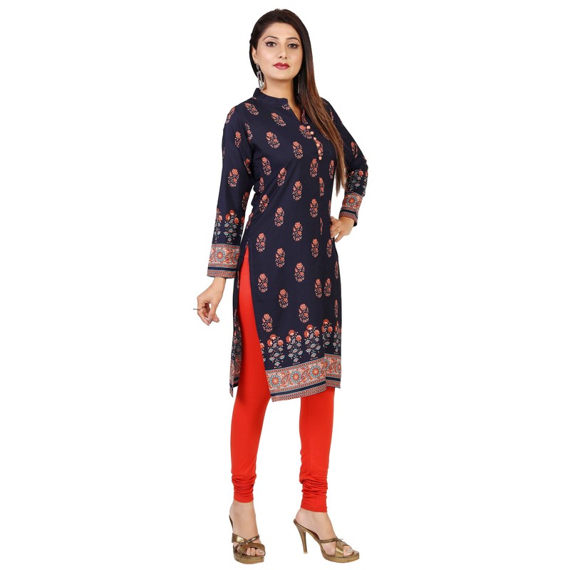 Maple Clothing Kurtis indio para mujer, túnica larga Kurta India,