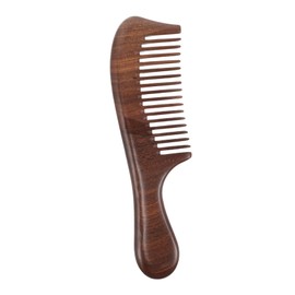 FOMIYES Sandalwood Detangling Comb for Women Long Handle Wooden Hair Comb with Massage Function for Smooth Hair Care and Relaxing Grooming Routine Durable and Aromatic Design
