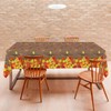 BCCSNNM 3 PCS Fall Tablecloth Plastic Autumn Thanksgiving Tablecloths,Disposable Fall