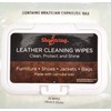 Leather Cleaning Wipes with Carnuaba Wax