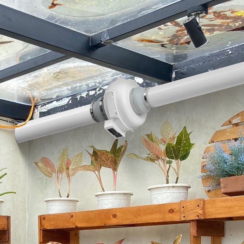 4" to 4.5" Radon Mitigation Fan System Quiet 380 CFM