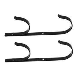 BESPORTBLE 1set Heavy Duty Pool Rod Hanger Fixed Hook for Swimming Pool Accessories Durable Aluminum Cleaning Tool Holder for Nets Brushes and Vacuum Hoses 2pcs