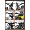 ZETA RACING 200mm Black Vintage Taste Scrambler Style Faux Leather