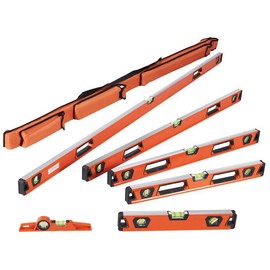 Magnetic Torpedo Level, 78/48/32/24/16/10 in Mechanical Level Set, Bubble Vials Ruler for 45/90/180 Degree, Aluminum Alloy Leveler Tool w/ Viewing Window, Shock-Resistant for Plumbing, Wood - kind: Set 4 of 48/24/16/10
