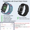 pupvus Stretch Nylon Watch Band Compatible with SKG Smartwatch,2 Packs