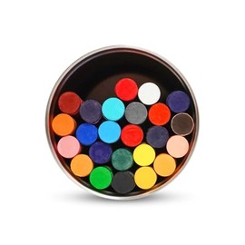 Baco | Crayón Escolar Redondo Tamaño Jumbo | Diseño Ergonómico para Niños, Colores Vivos y Duraderos, Ideal para Escritura y Dibujo en Escuela y Hogar (24 Crayones)