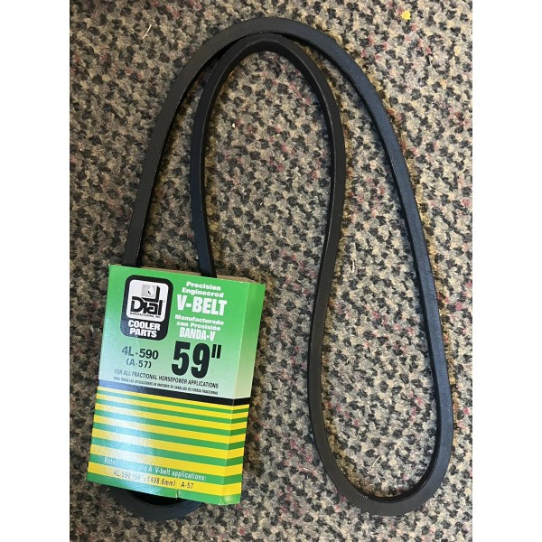 Dial 65595 59 Inch Precision Engineered V-belt, 4L590 6559 A-57