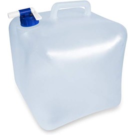 normani Foldable Water Canister with Tap in Various Sizes Colour 15 Litres Size Transparent
