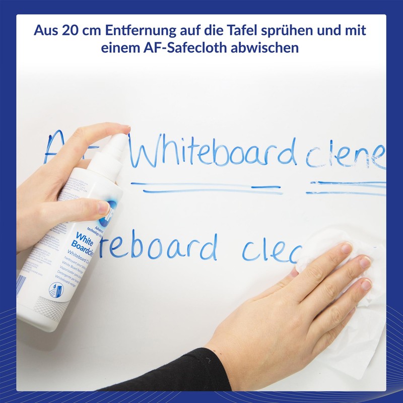 AF BCL250 Whiteboard-Reinigungslösung; Reinigt und entfernt Tinte von Whiteboard-Oberflächen; Pump-Sprühflasche;