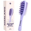 Marlan Double-Sided Scalp Massage Shampoo Brush, 1 Piece, Bora / 마를랑 양면 두피 마사지 샴푸 브러쉬, 1개, 보라