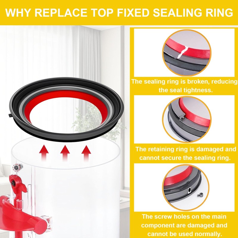 ZPSOX Vacuum Cleaner Ring Replacement Parts Compatible with Dyson V10