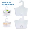 Tatkraft POSH Shower Caddy White 2-tier Organizer Easy to Clean
