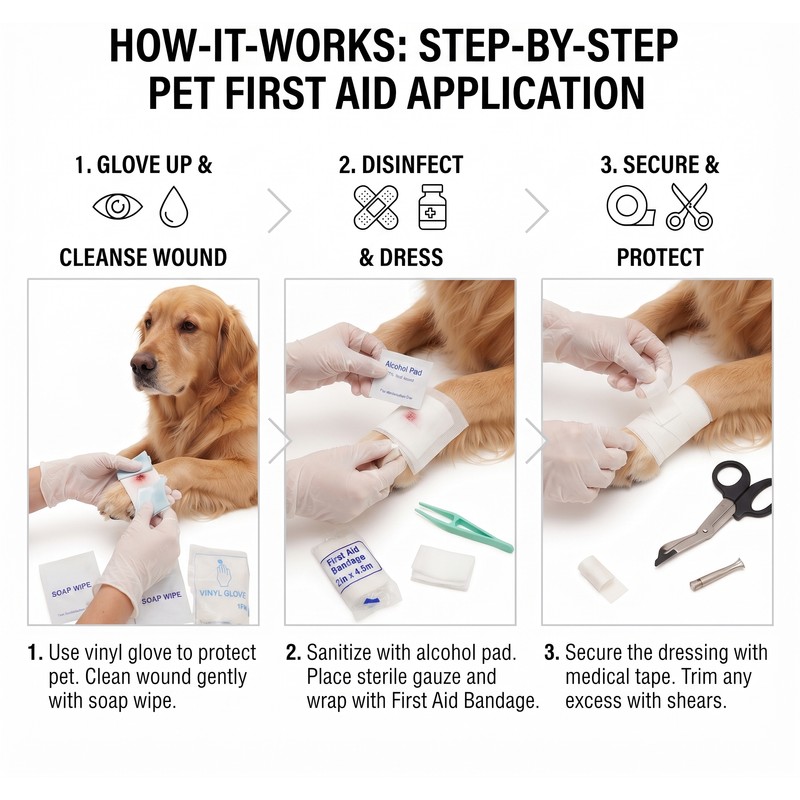Waterproof Pet First Aid Kit for Dogs & Cats –
